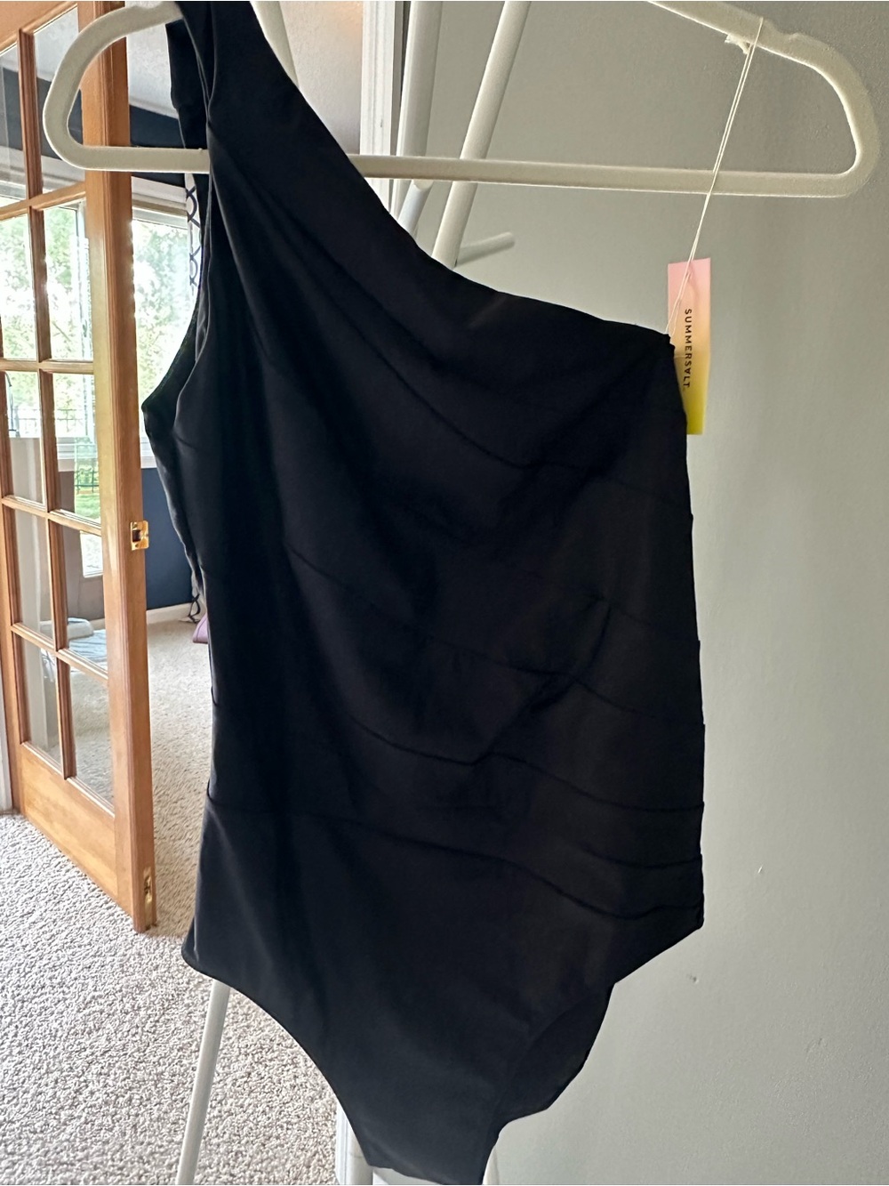 Summersalt One-Shoulder Black Swimsuit